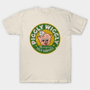 GREEN PIGGLY WIGLY SELF SERVICE RETRO T-Shirt